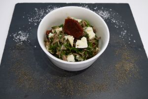 Image pour Salade de joue de veau à la Parisienne et roquefort
